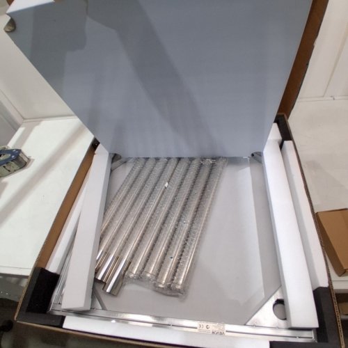 STAINLESS STEEL FOOD PREP WORKTABLE WITH WHEELS - 24" X 24" X 38" - SILVER (MODEL: HETG-24*24) image 2