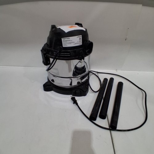 AMAZON BASICS STAINLESS STEEL TANK POWERFUL SUCTION WET/DRY VACUUM - 4 GALLON 3 HP - SILVER/BLACK (MODEL: V0407S) image 3