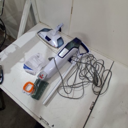 BISSELL POWER FRESH DELUXE STEAM MOP WITH SPOTBOOST SCRUB - 25FT CORD/1500W - WHITE (MODEL: 1806-) image 3
