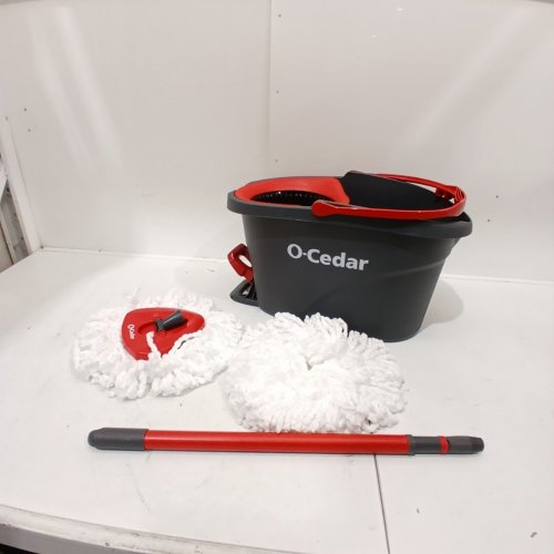 O-CEDAR EASYWRING RINSECLEAN MICROFIBER SPIN MOP & BUCKET FLOOR CLEANING SYSTEM(MODEL:148473) image 2