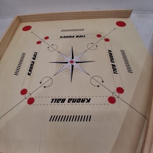 TISHITA HARDWOOD CARROM BOARD SET - 18" - WOOD image 2