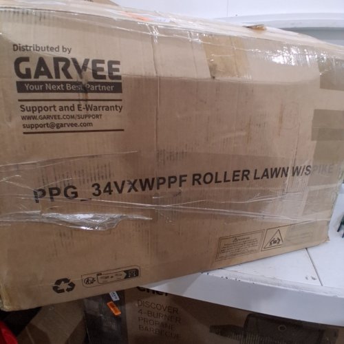 GARVEE 2-IN-1 LAWN ROLLER AND SPIKE AERATOR - GREEN (MODEL: PDG_34VXWPPF) image 2