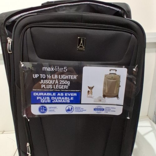 TRAVELPRO MAXLITE 5 SOFTSIDE EXPANDABLE UPRIGHT 2 WHEEL CHECKED MEDIUM LUGGAGE - 26" - BLACK (MODEL: 401172601) image 2