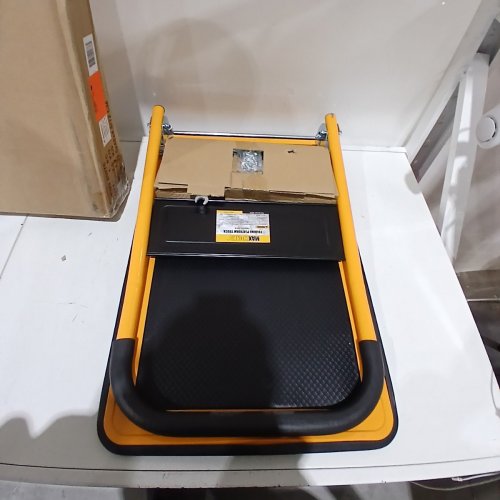 MAXWORKS FOLDABLE PLATFORM TRUCK PUSH DOLLY - 330 LB CAPACITY - YELLOW (MODEL: 80876) image 2