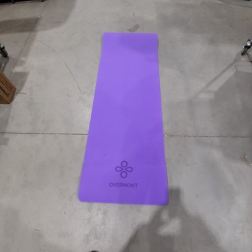 OVERMONT TPE YOGA MAT - 72" X 24" - IRIS PURPLE image 2