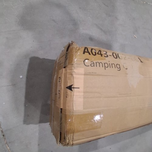 CAMPING COT WITH PADDED MATTRESS - 28" X 73" - BLUE/BLACK (MODEL: A043-002-001) image 3