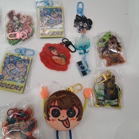 16PK ASSORTED ANIME KEYCHAINS - MULTICOLOR image 4