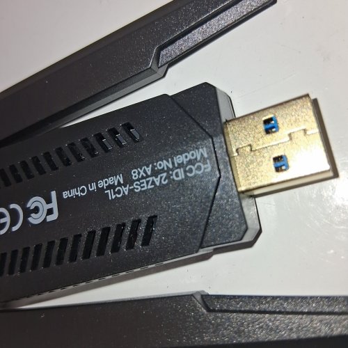 BROSTREND WI-FI 6E TRI-BAND HIGH GAIN USB ADAPTER - BLACK (MODEL: AX8L) image 2