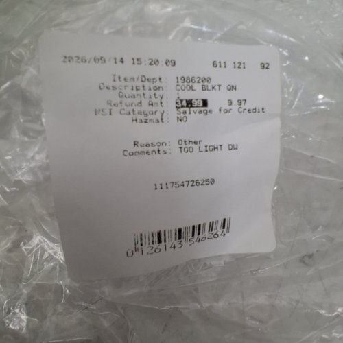BERKSHIRE HOME COMPANY COOLING BLANKET - QUEEN - GREEN (MODEL: 1986200) image 5