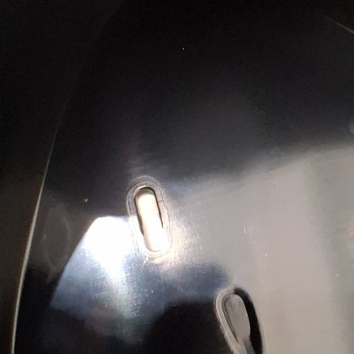 MOTORCYCLE MUDGUARD FRONT CHIN FAIRING SPOILER FOR TOURING SPORTSTER, DYNA, SOFTAIL - GLOSS BLACK (MODEL: HRTLSS) image 3