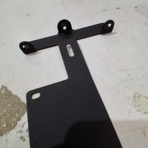 MOTORCYCLE MUDGUARD FRONT CHIN FAIRING SPOILER FOR TOURING SPORTSTER, DYNA, SOFTAIL - GLOSS BLACK (MODEL: HRTLSS) image 4