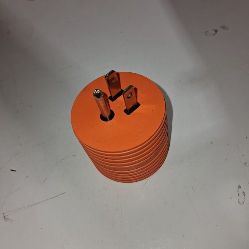 RV EXTENSION CORD FEMALE PLUG, WITH LED POWER INDICATOR, HANDLE FOR RV TRAILER - 100FT | 10AWG/3C | 30A | TT-30P / TT-30R | 125V 2500 - BLACK / ORANGE - (MODEL: RV30H/RV30H-RA) image 4