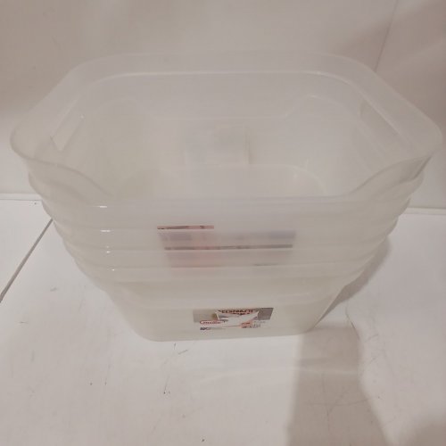 6PK STERILITE CLEAR STORAGE BIN - 14" X 11" X 7" - CLEAR (MODEL: 1336LAB86) image 2
