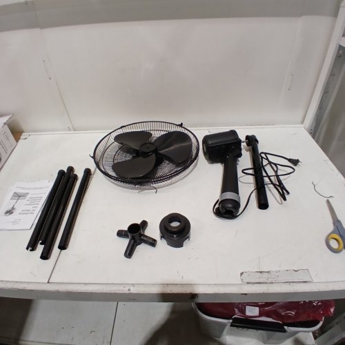 MAINSTAYS 3-SPEED OSCILLATING STANDING FAN - 27" X 47" - BLACK image 3