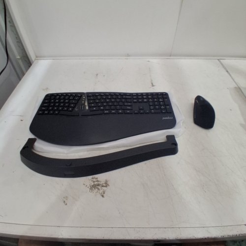 2PC PERIXX WIRELESS MINI ERGONOMIC SPLIT KEYBOARD AND PORTABLE VERTICAL MOUSE - BLACK (MODEL: PERIDUO-605) image 4