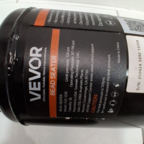 VEVOR BEAD SEATER 87 TO 116 PSI HANDHELD- 2.1 GAL/8L- BLACK (MODEL: XJC-026) image 3