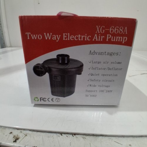 2-WAY ELECTRIC AIR PUMP - BLACK (MODEL: XG-668A) image 4
