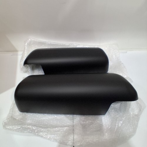 2PC DOOR MIRROR COVER DRIVER AND PASSENGER SIDE FOR 2013-2022 PETERBILT - BLACK (MODEL: WX-P59-0051-1-B-L) image 2