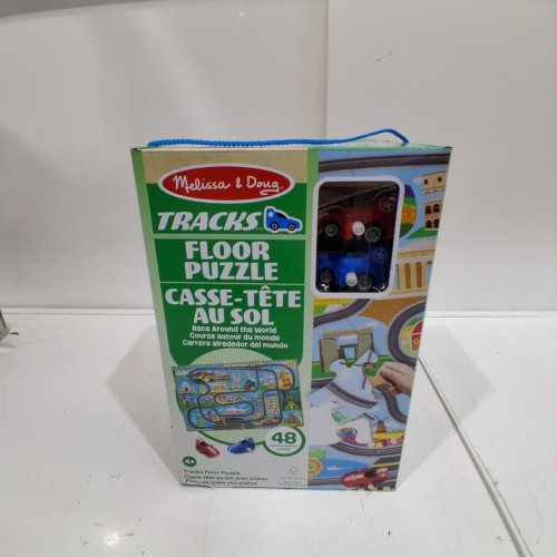 48PC MELISSA AND DOUG TRACKS FLOOR PUZZLE - RACE AROUND THE WORLD - MULTICOLOUR (MODEL: 1976489) image 2