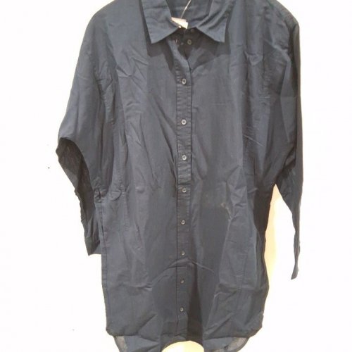 MEN'S LONG SLEEVE BUTTON-DOWN SHIRT - MEDIUM - NAVY BLUE (STYLE: GRF54002LD) image 2