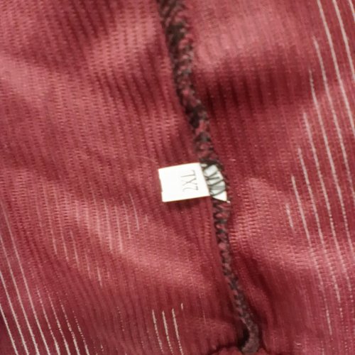 LONG-SLEEVE CORDUROY COLLARED SHIRT - 2XL - RED image 2
