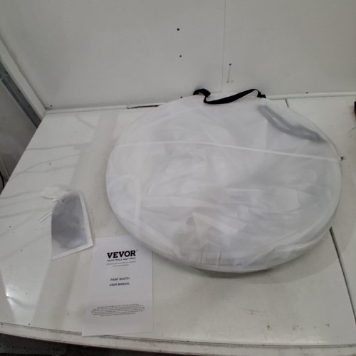 VEVOR PORTABLE POP UP PAINT BOOTH WITH BUILT-IN FLOOR - 60" X 60" X 70" - WHITE (MODEL: TP24012) image 3