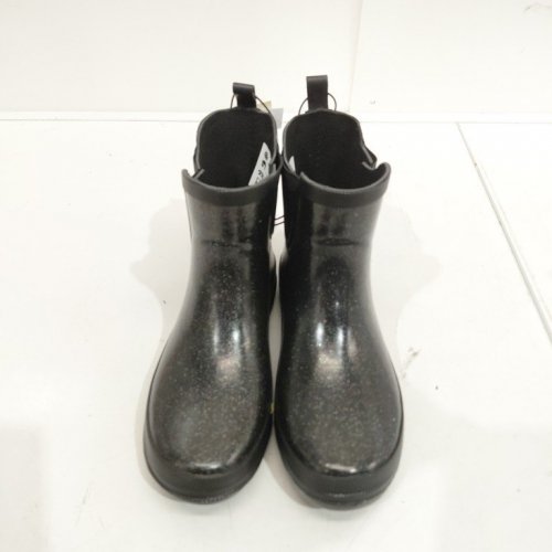 GIRLS' GEORGE ANKLE HIGH RUBBER RAIN BOOTS - SIZE 2 - BLACK (STYLE: 67CHELSEAW26) image 2