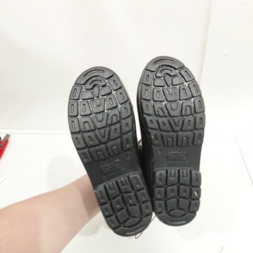 GIRLS' GEORGE ANKLE HIGH RUBBER RAIN BOOTS - SIZE 2 - BLACK (STYLE: 67CHELSEAW26) image 4