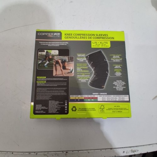 COPPER FIT COMPRESSION KNEE SLEEVE - LARGE/EXTRA LARGE - BLACK (MODEL:2034172) image 3