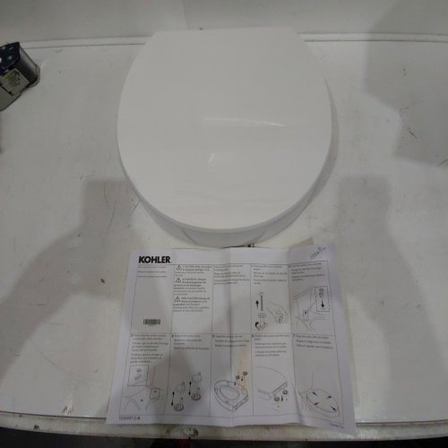 KOHLER HYTEN ELEVATED QUIET-CLOSE ROUND TOILET SEAT - WHITE (MODEL: 25876-0) image 3