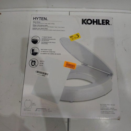 KOHLER HYTEN ELEVATED QUIET-CLOSE ROUND TOILET SEAT - WHITE (MODEL: 25876-0) image 5