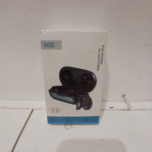 TWS OPEN-EAR CLIP ON WIRELESS EARBUDS, WITH CASE DISPLAY - BLUETOOTH 5.3 - WHITE (MODEL: S03) image 2