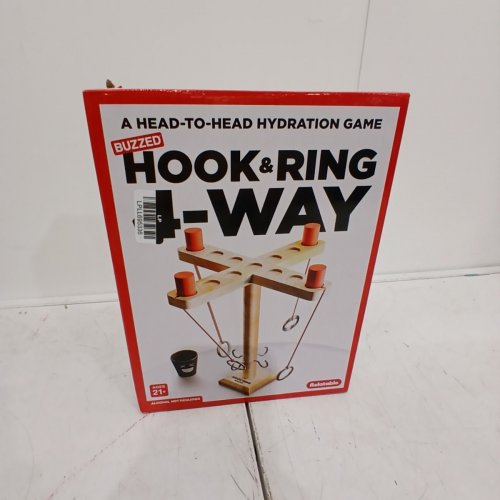 BUZZED HOOK AND RING 4-WAY RING TOSS DRINKING GAME - 2-4 PLAYERS image 2