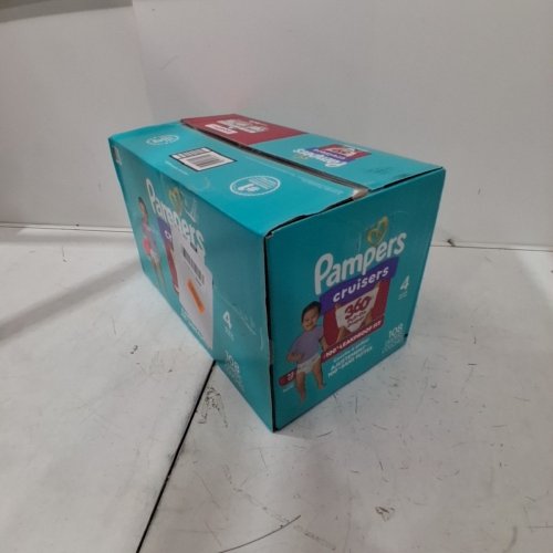 108PK PAMPERS CRUISERS 360 DEGREES 100% LEAKPROOF FIT DIAPERS - SIZE 4 (23LB - 37LB) image 2