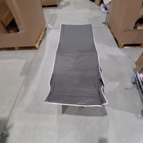OVERMONT PORTABLE FOLDING EXTRA WIDE CAMPING TENT COT WITH CARRY BAG - 550LBS CAP - 28" X 75" X 21" - GREY (MODEL: CAMP BED-GREY) image 5