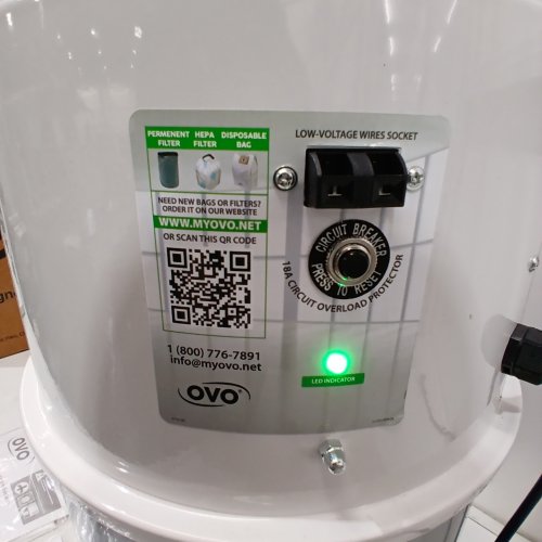 NADAIR OVO HEAVY DUTY POWERFUL CENTRAL VACUUM SYSTEM - 110V - 9.25GAL - 700 AIR WATTS - GREY/WHITE (MODEL: M5-2-OVO) image 2