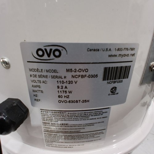 NADAIR OVO HEAVY DUTY POWERFUL CENTRAL VACUUM SYSTEM - 110V - 9.25GAL - 700 AIR WATTS - GREY/WHITE (MODEL: M5-2-OVO) image 9