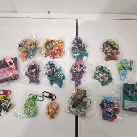 16PK ASSORTED ANIME KEYCHAINS - MULTICOLOR image 2