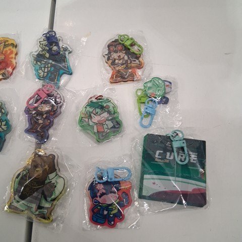 16PK ASSORTED ANIME KEYCHAINS - MULTICOLOR image 4