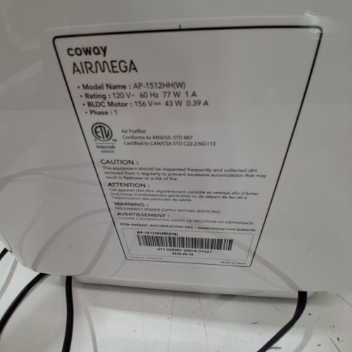 COWAY MIGHTY TOWER AIR PURIFIER WITH TRUE HEPA, WHITE, COMPACT (AP-1512HH(W)) image 6