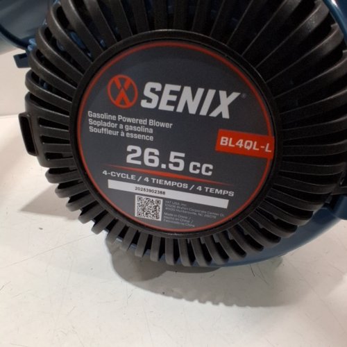 SENIX 4-CYCLE GAS POWERED BLOWER WITH AUTO-CHOKE RELEAWSE- 26.5 CC - BLUE (MODEL: BL40QL-L) image 2