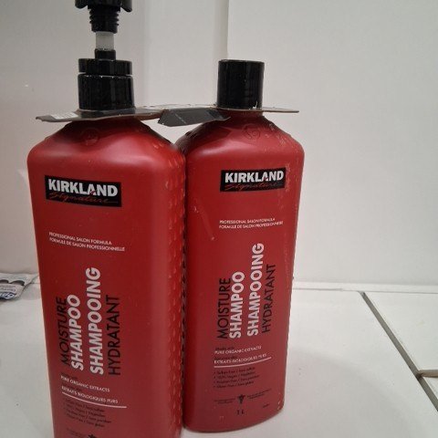 2PK KIRKLAND PROFESSIONAL SALON FORMULA MOISTURE SHAMPOO - 1L EACH image 2