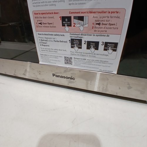 PANASONIC GENIUS INVERTER MICROWAVE OVEN - 1.2CU.FT - STAINLESS STEEL (MODEL: NN-ST67KS) image 4