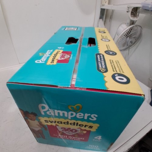 100PK PAMPERS SWADDLERS UP TO 100% LEAKPROOF BABY DIAPERS - SIZE 4 (15-34LBS) image 3