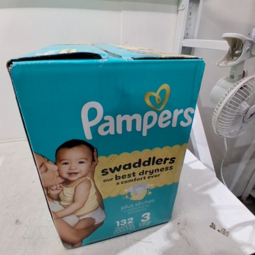 132PK PAMPERS SWADDLERS BEST DRYNESS DISPOSABLE DIAPERS - SIZE 3 - (16-28LBS) image 3