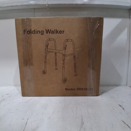CAREBODA HEIGHT ADJUSTABLE FOLDING LIGHTWEIGHT WALKER- 30"-37"SILVER/BLACK-(MODEL:DR9193ZB) image 4