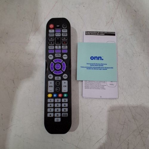 ONN. 6-DEVICE UNIVERSAL REMOTE CONTROL - COMPATIBLE WITH ALL MAJOR BRANDS - BLACK image 3