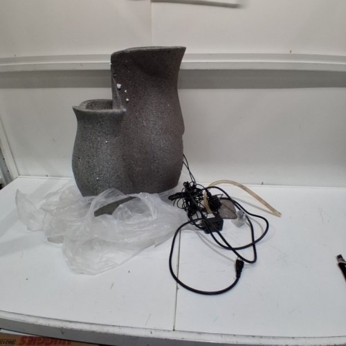 ANGELO DÉCOR OUTDOOR BOKA BOWL FOUNTAIN - 15.6" X 18.2" X 25" - GREY image 2