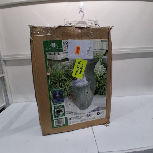 ANGELO DÉCOR OUTDOOR BOKA BOWL FOUNTAIN - 15.6" X 18.2" X 25" - GREY image 5