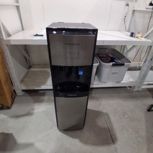FRIGIDAIRE HOT AND COLD WATER DISPENSER - 5 GALLON - STAINLESS STEEL/BLACK (MODEL: EFWC505) image 3